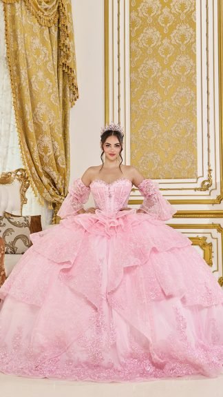 Dress 5116-pink — Pink (Ball Gown)