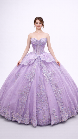 Dress 5188-lilac — Lilac (Ball Gown)