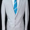 Dress gb-45001-02-silver-men-suit-1 — Silver (Two-Piece Slim Fit)