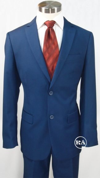 Dress gb-47815-19-indigoblue-2 — Indigo Blue (Two-Piece Slim Fit)